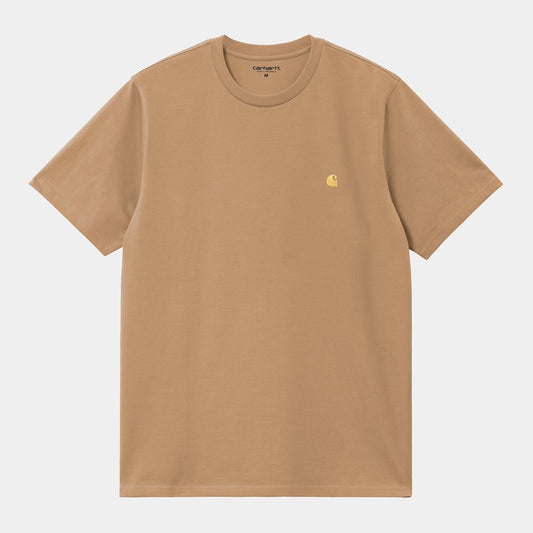 T Shirt Carhartt Wip CHASE S/S TEE Dusky H Brown