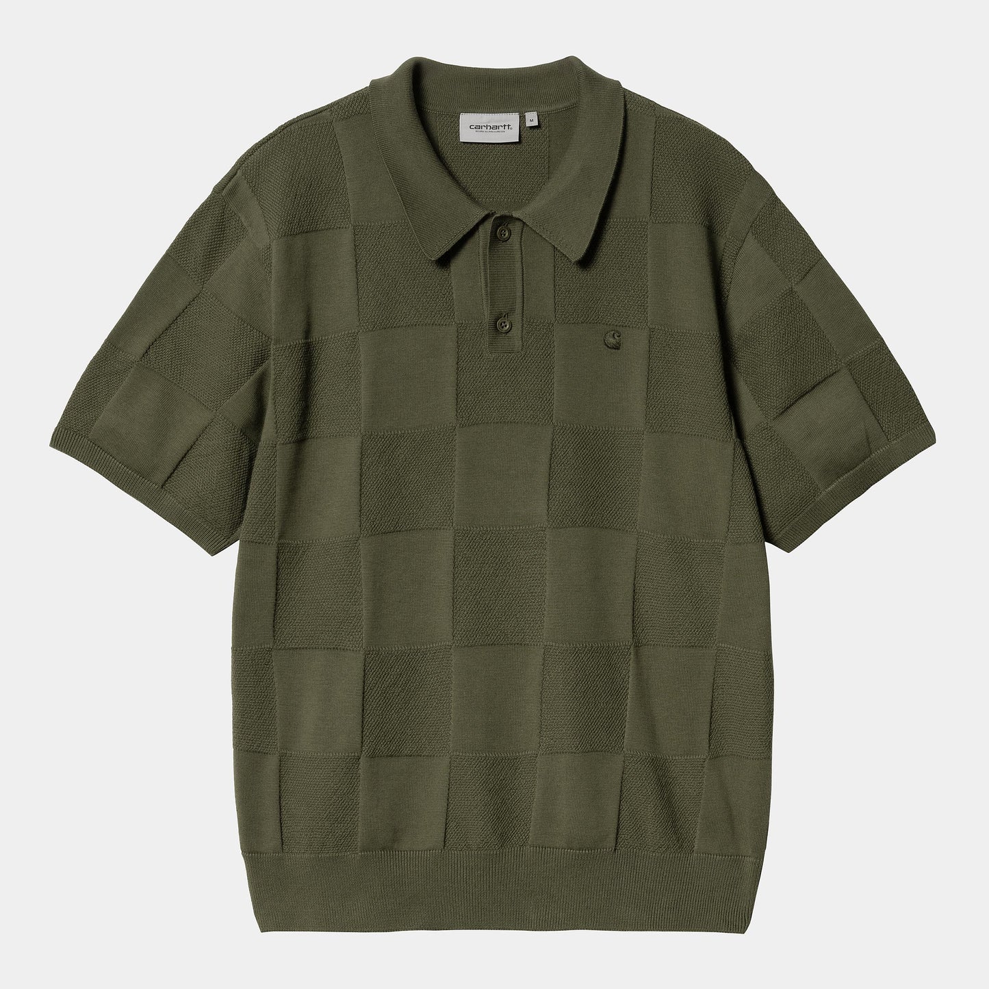 T Shirt Carhartt Wip CHECKER S/S POLO Dollar Green