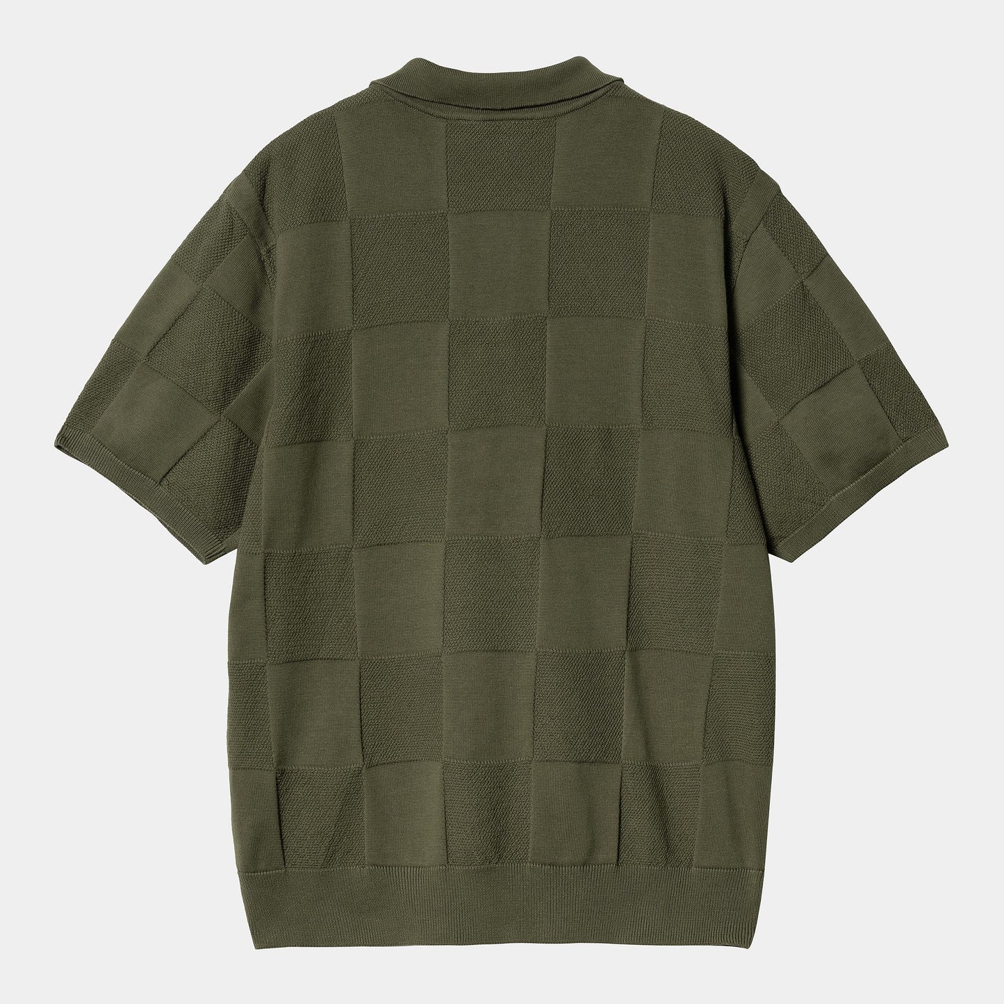 CHECKER S/S POLO Dollar Green