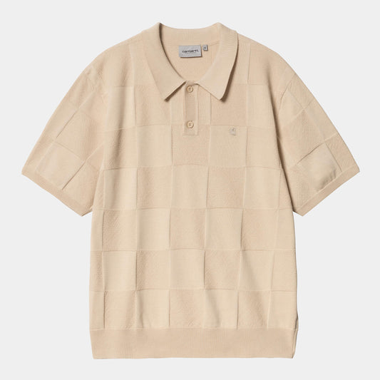 T Shirt Carhartt Wip CHECKER S/S POLO Fleur de Sel