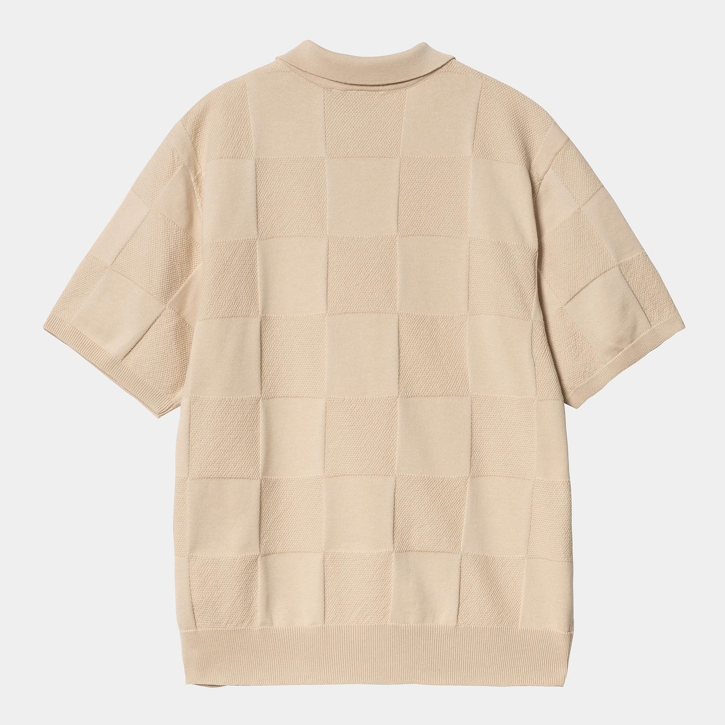 CHECKER S/S POLO Fleur de Sel