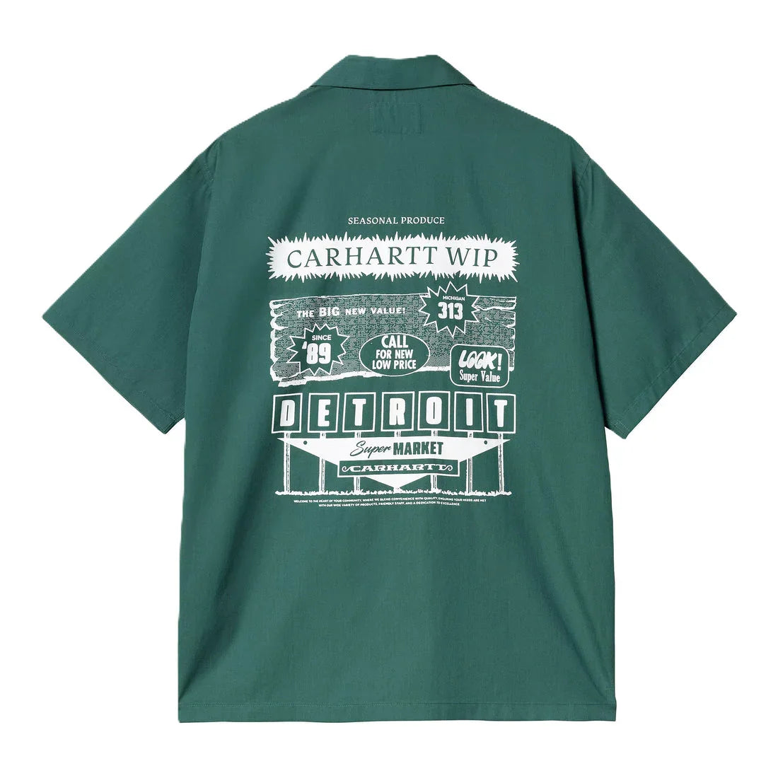 Chemise Carhartt Wip DELI S/S SHIRT Rainforest