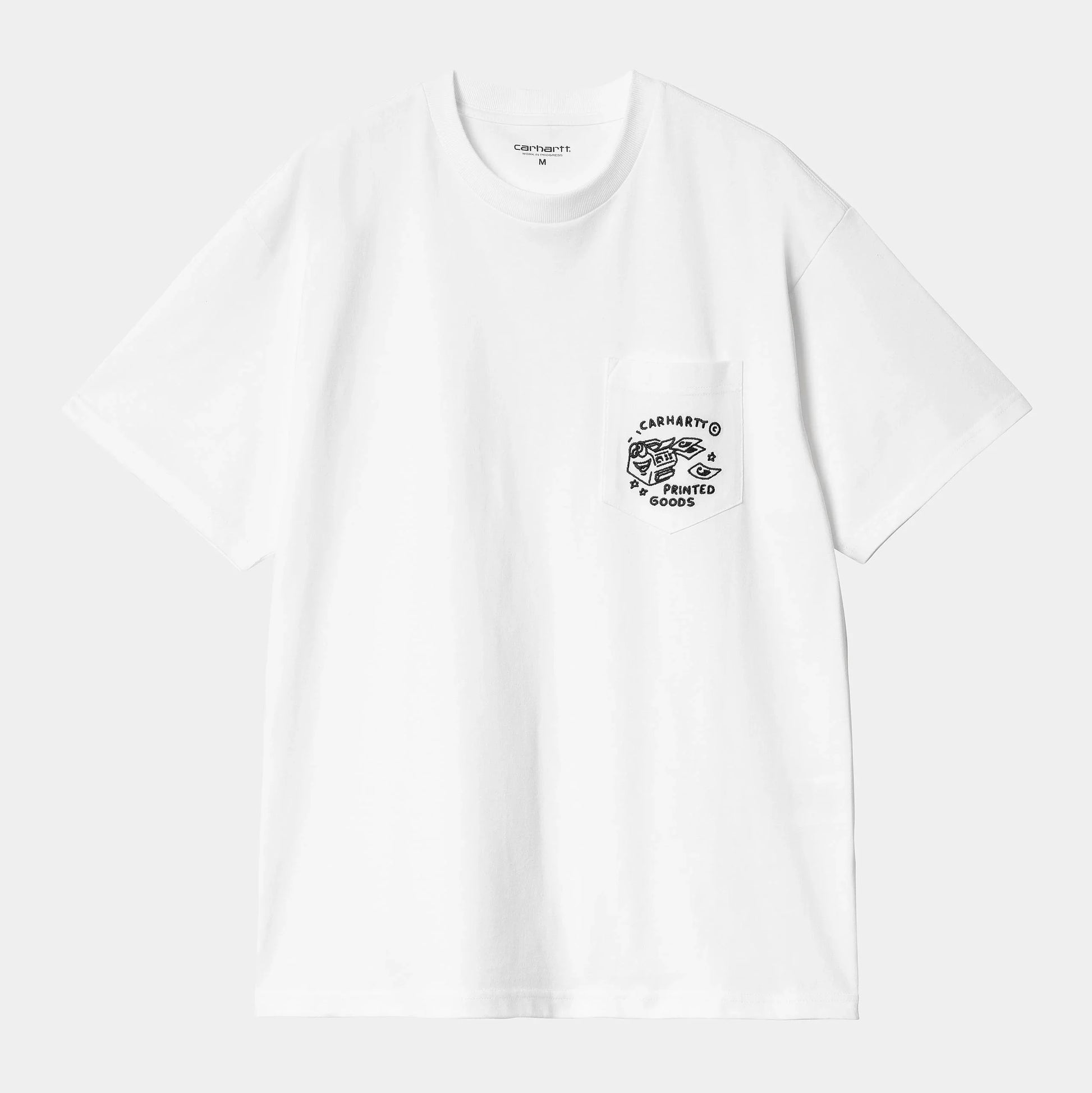 T Shirt Carhartt Wip FRAGMENTS POCKET S/S TEE White Black