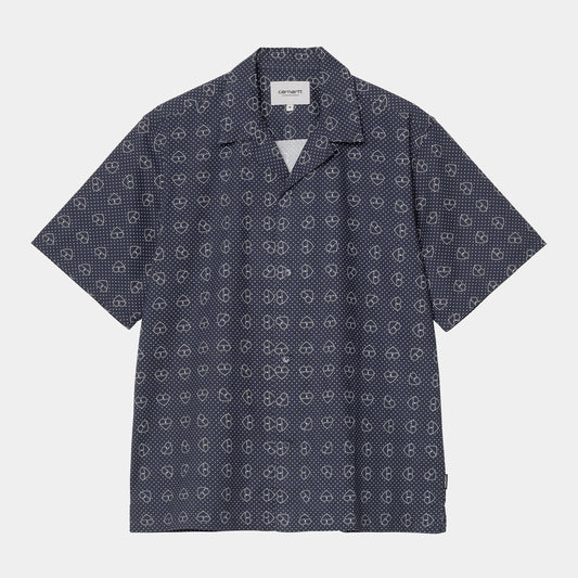 Chemise Carhartt Wip FUROSHIKI S/S SHIRT Blue