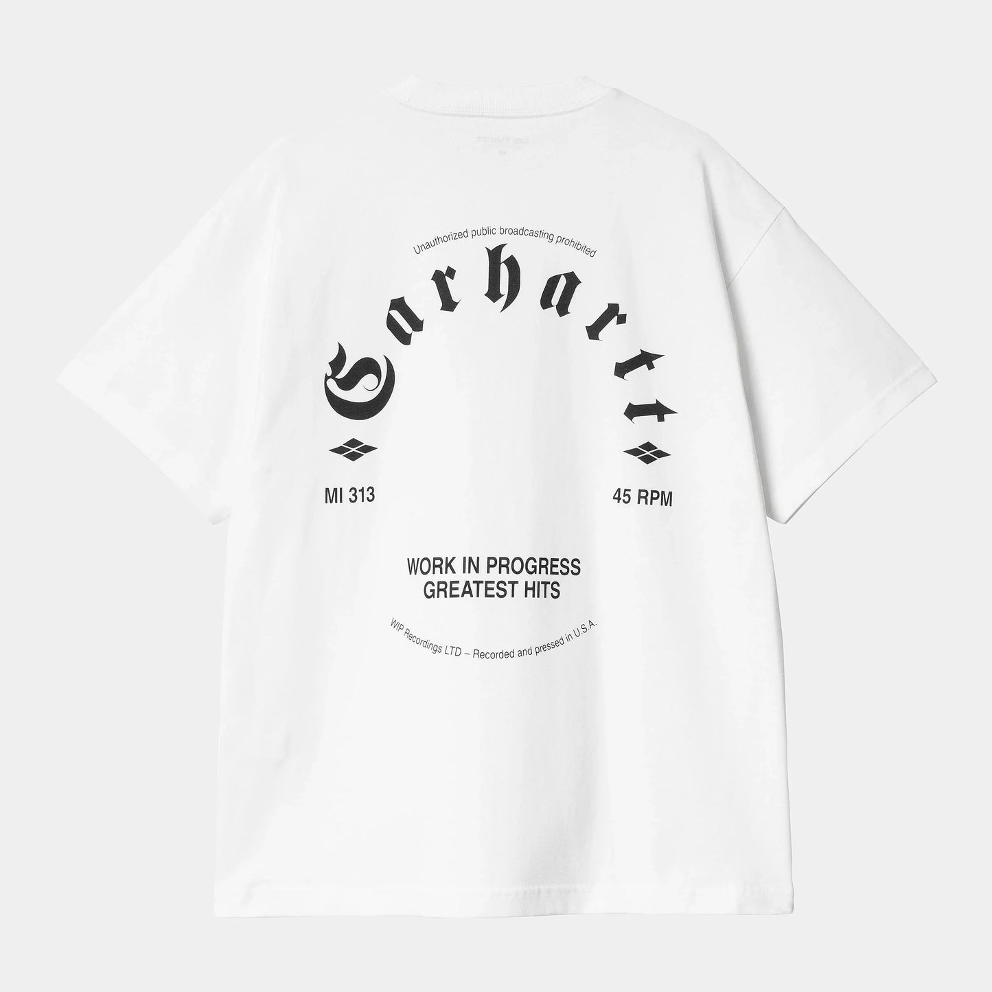 T Shirt Carhartt Wip GREATEST HITS S/S TEE White