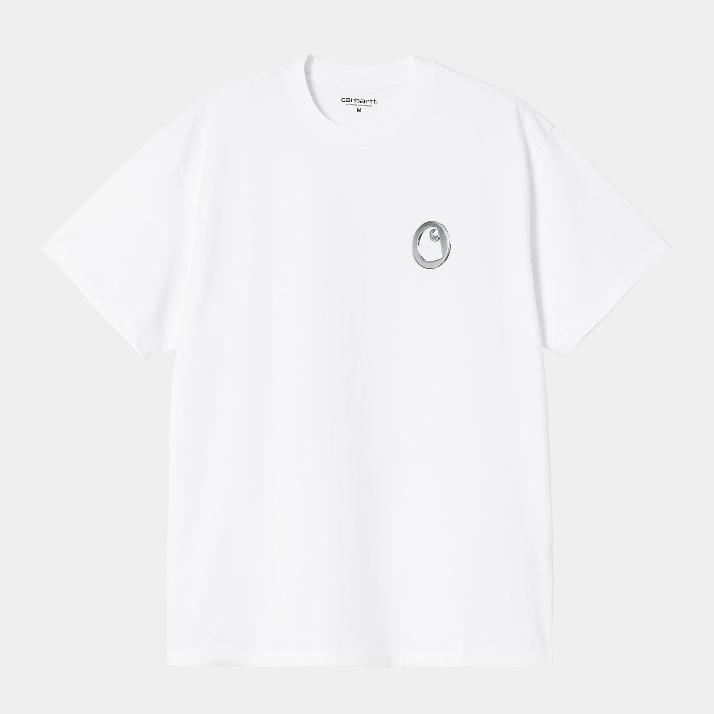 LINKED CHARMS S/S TEE White Silver