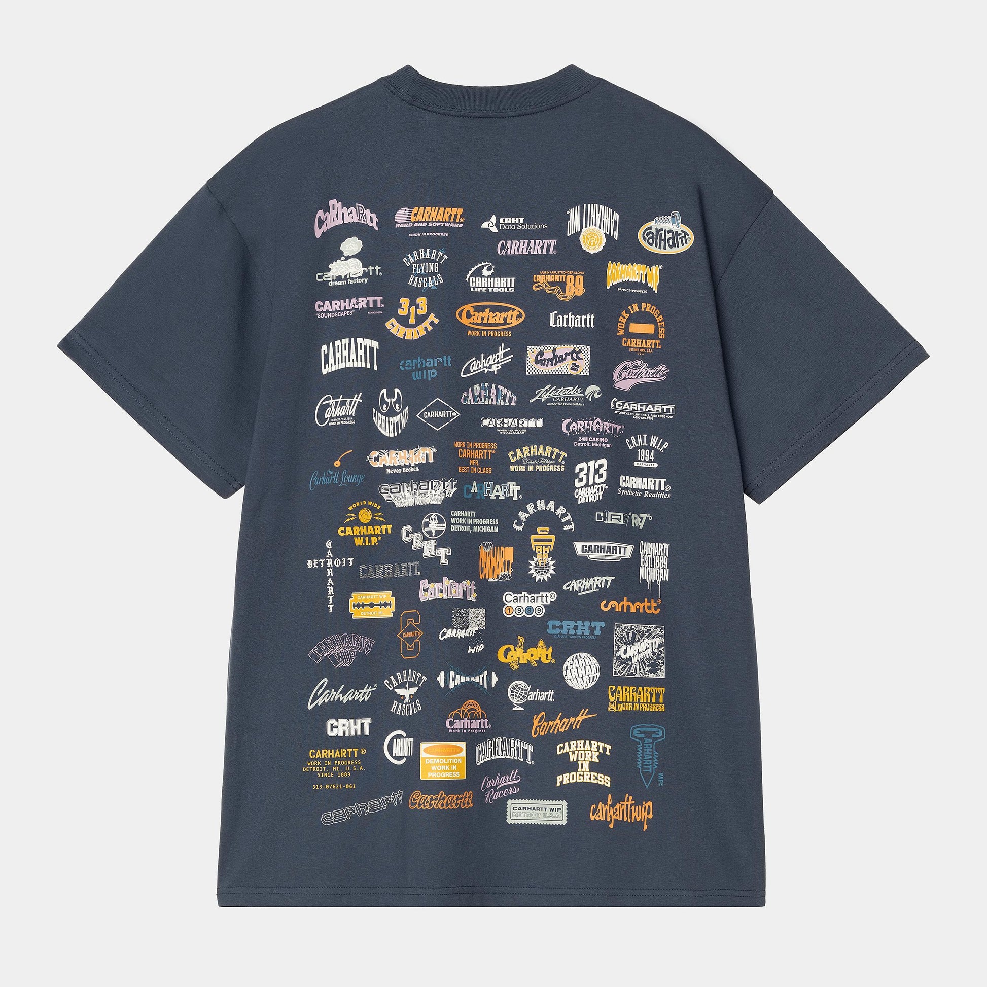 T Shirt Carhartt Wip LOGO S/S TEE Dusky Blue