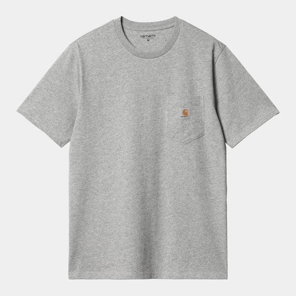 T Shirt Carhartt Wip POCKET S/S TEE Grey Heather — Carhartt wip