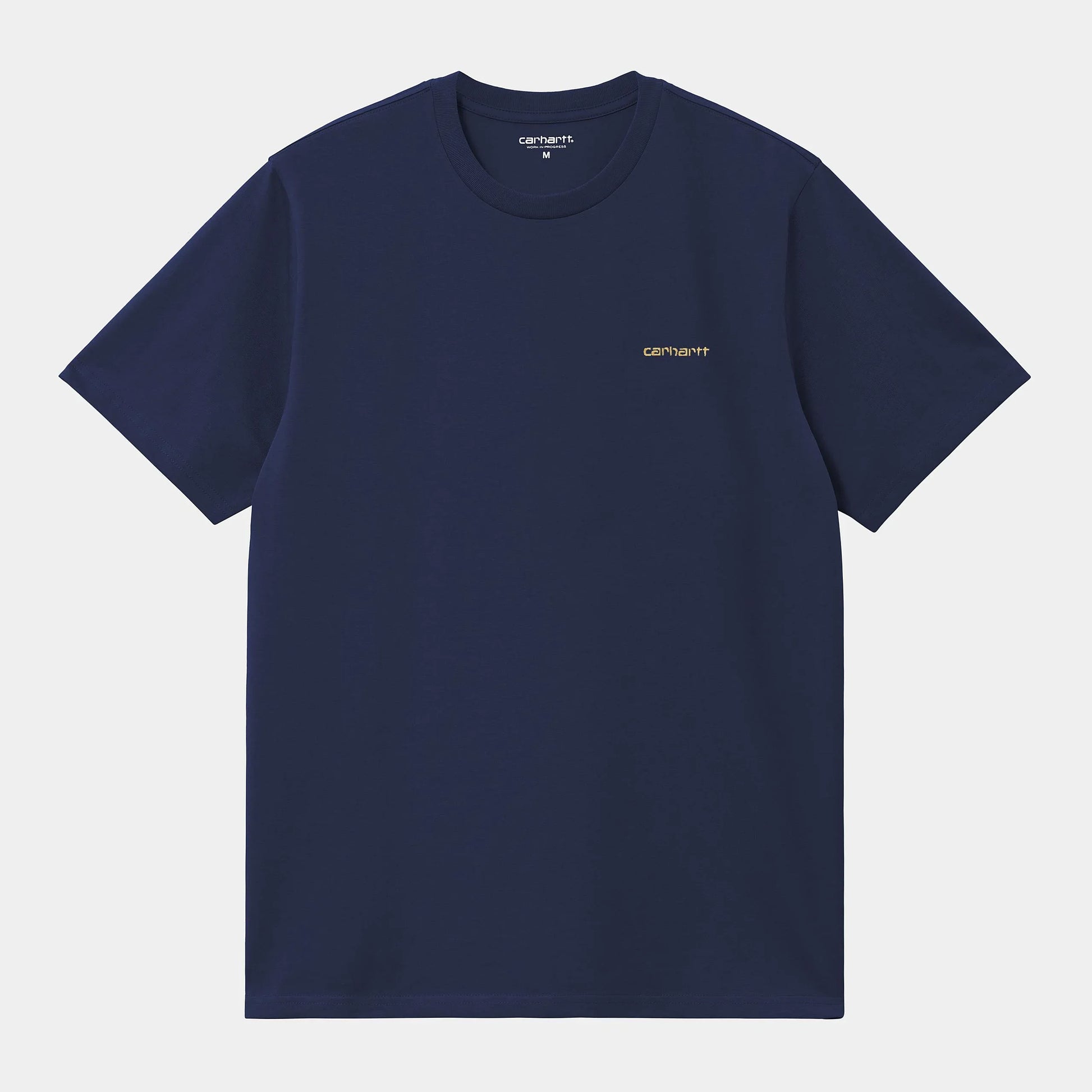 T Shirt Carhartt Wip SCRIPT EMBROIDERY S/S TEE Ink Yellow