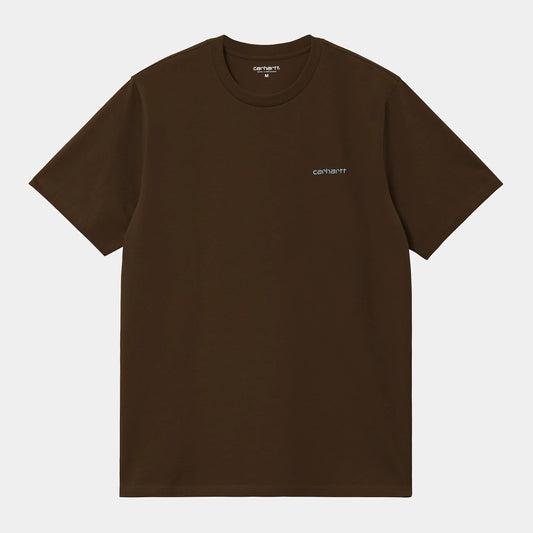 T Shirt Carhartt Wip SCRIPT EMBROIDERY S/S TEE Liberica Air Sky