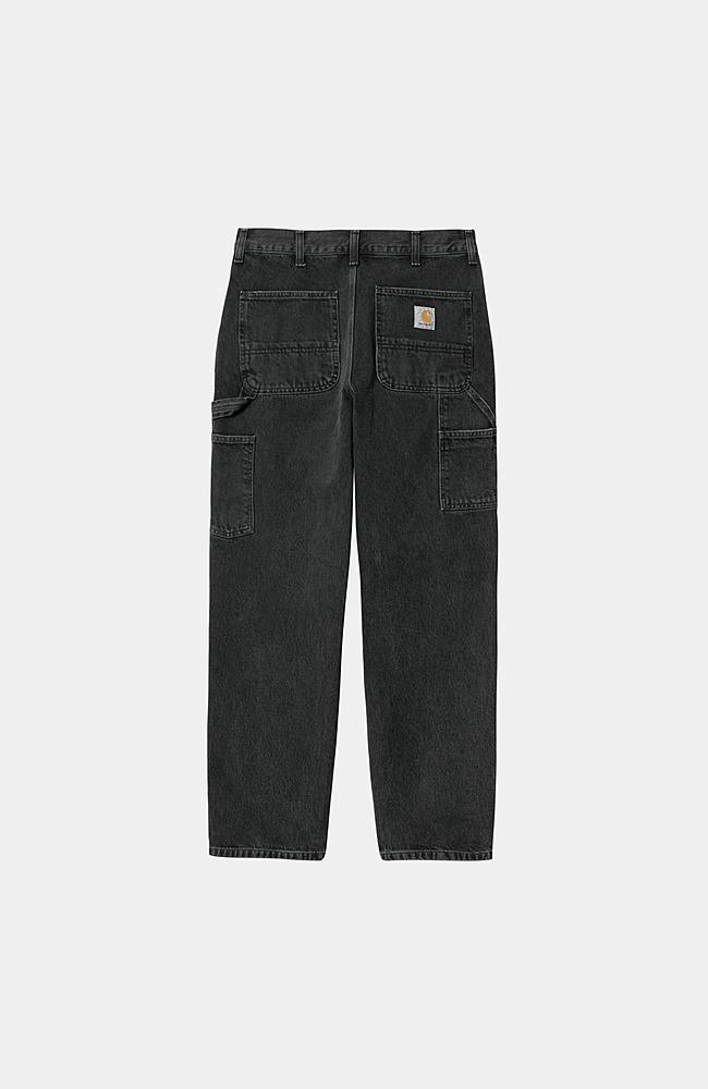 Jean Carhartt Wip SINGLE KNEE PANT Black Stone Washed