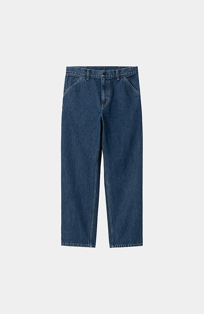 Jean Carhartt Wip SINGLE KNEE PANT Blue Stone Washed