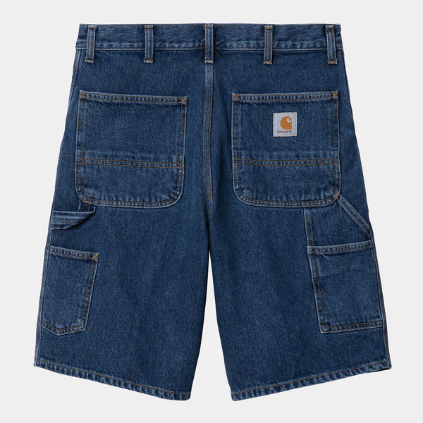 Short Carhartt Wip SINGLE KNEE SHORT Blue Stone Wash — Carhartt wip