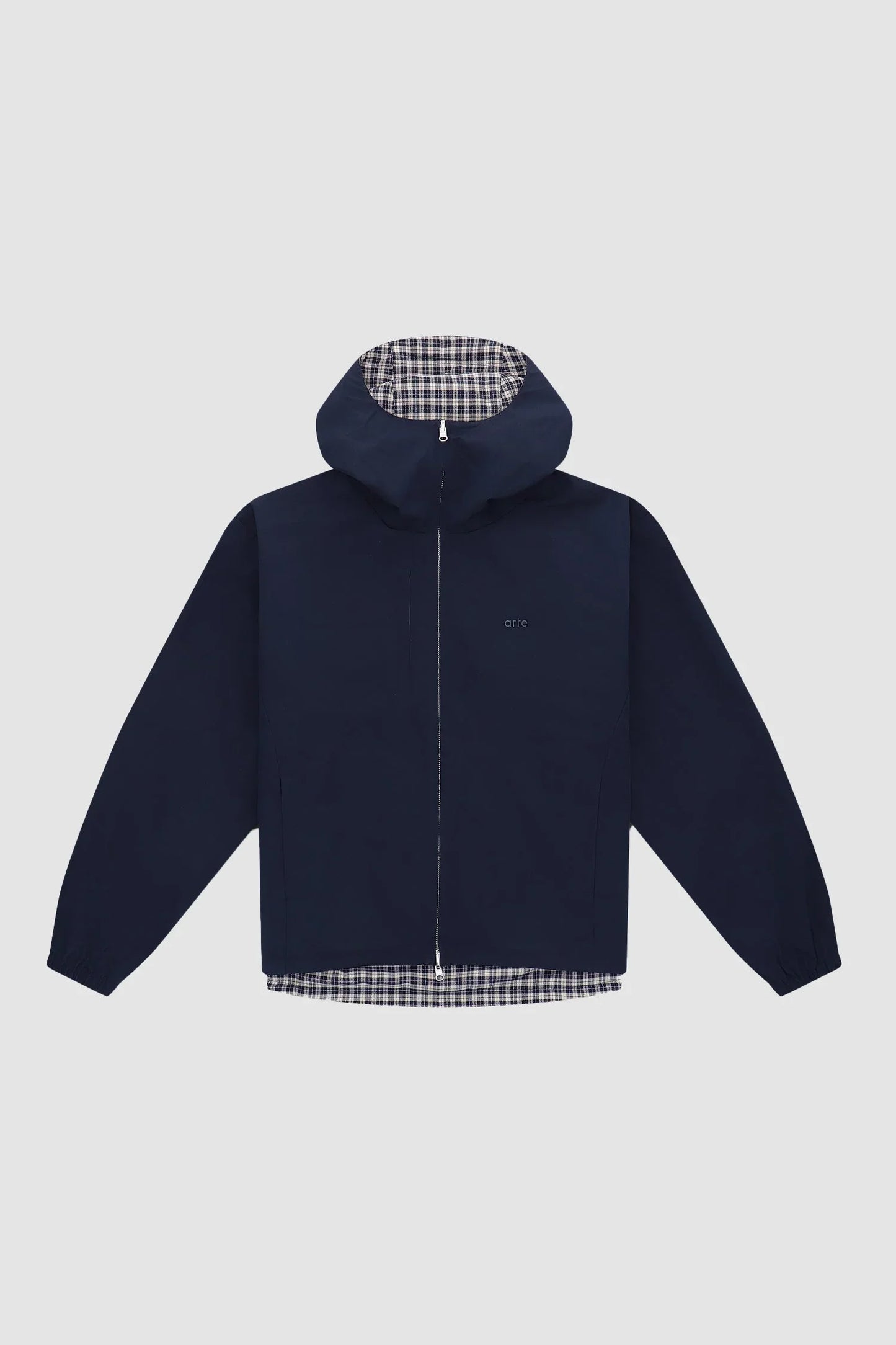 REVERS PLAID TECH JACKET
