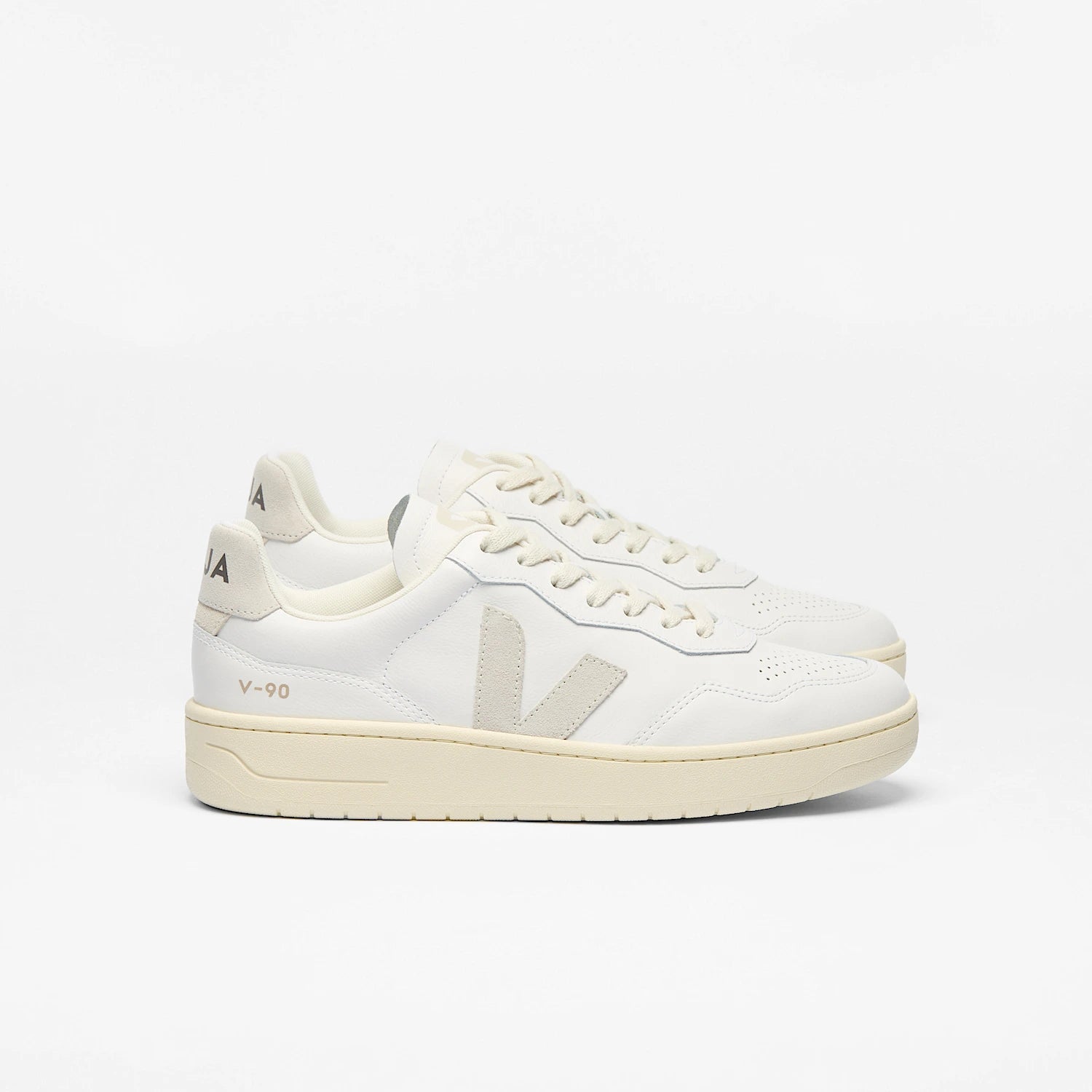 Veja V-90 Leather White Natural