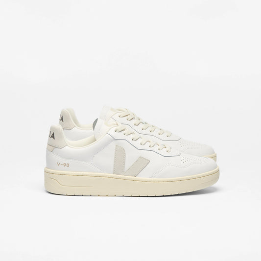 Veja V-90 Leather White Natural