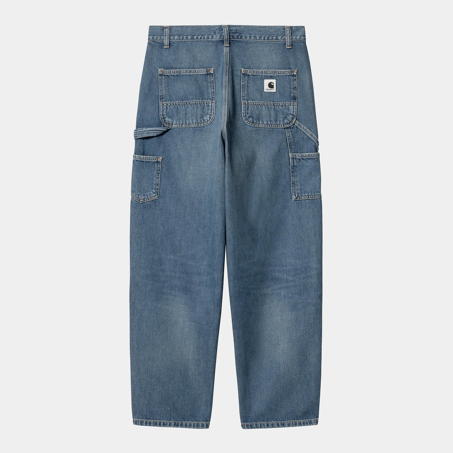 W BRANDON DOUBLE KNEE PANT Blue dark Used Wash