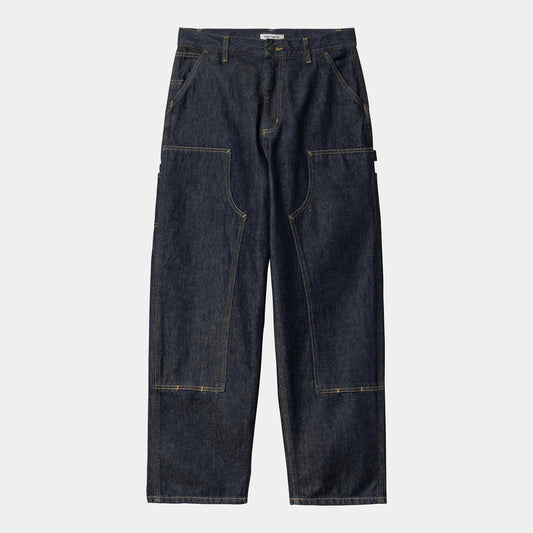W BRANDON DOUBLE KNEE PANT Blue Rinsed