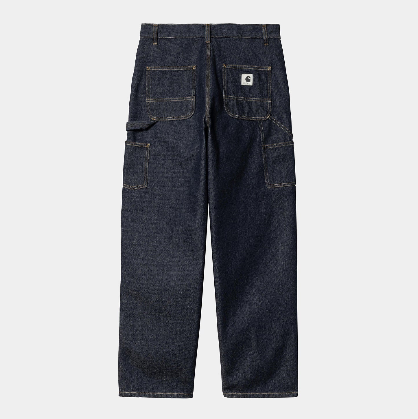 W BRANDON DOUBLE KNEE PANT Blue Rinsed