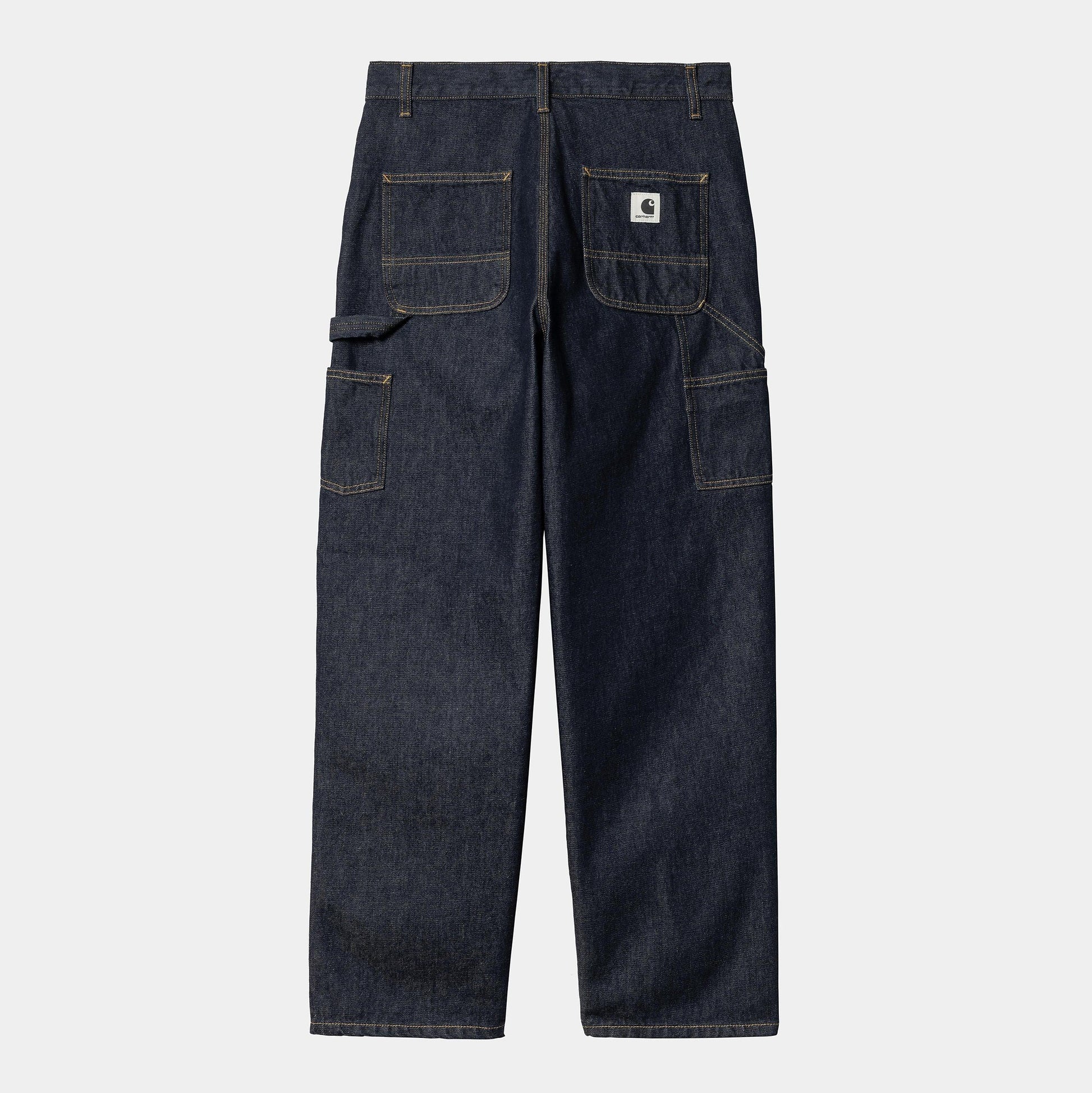 W BRANDON DOUBLE KNEE PANT Blue Rinsed