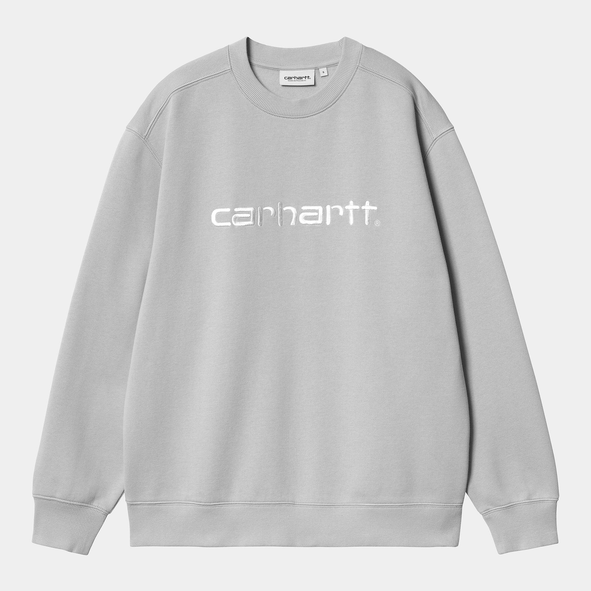 W CARHARTT SWEAT Basalt White