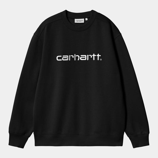 W CARHARTT SWEAT Black White
