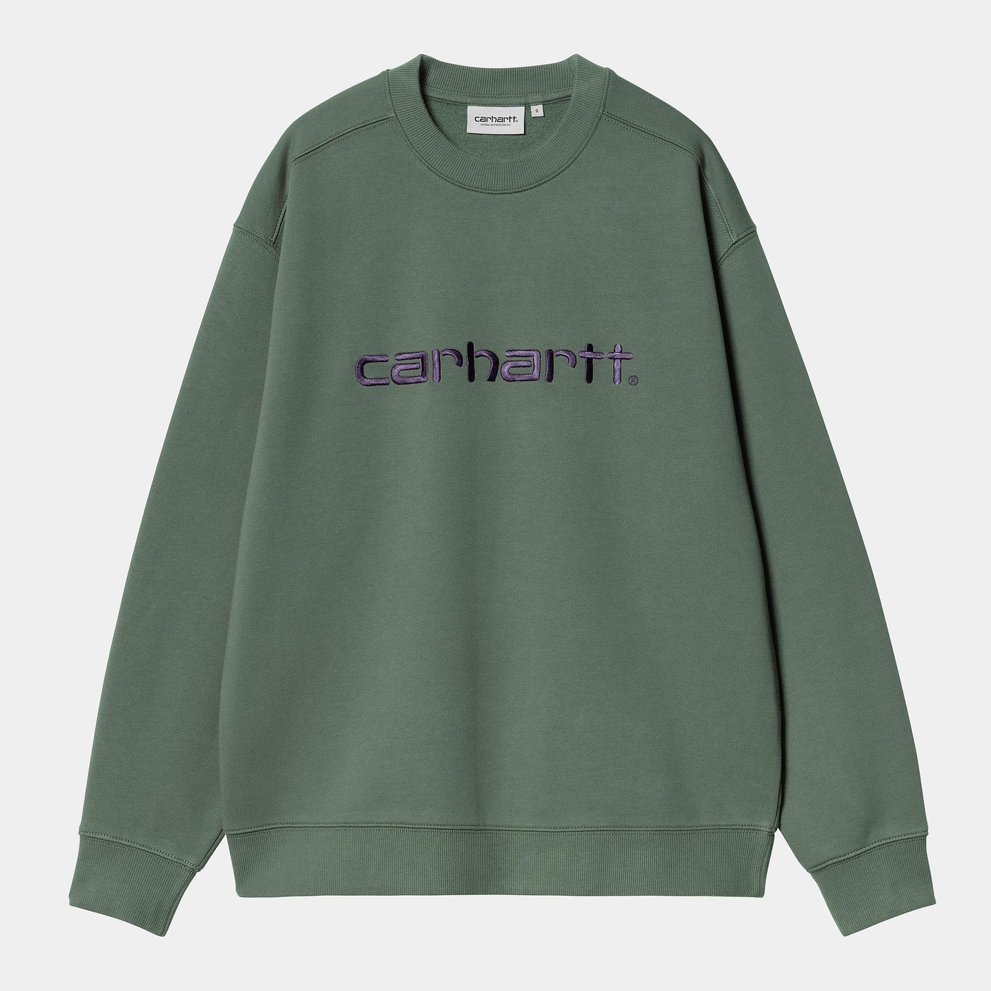 W CARHARTT SWEAT Duck Green Aura - Uptown 42