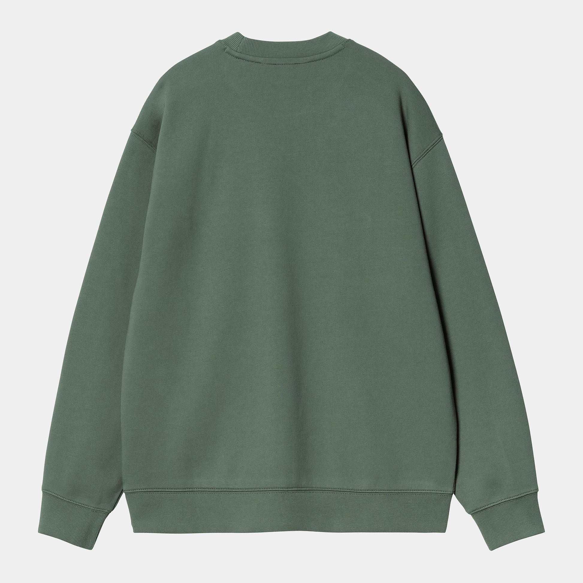 W CARHARTT SWEAT Duck Green Aura