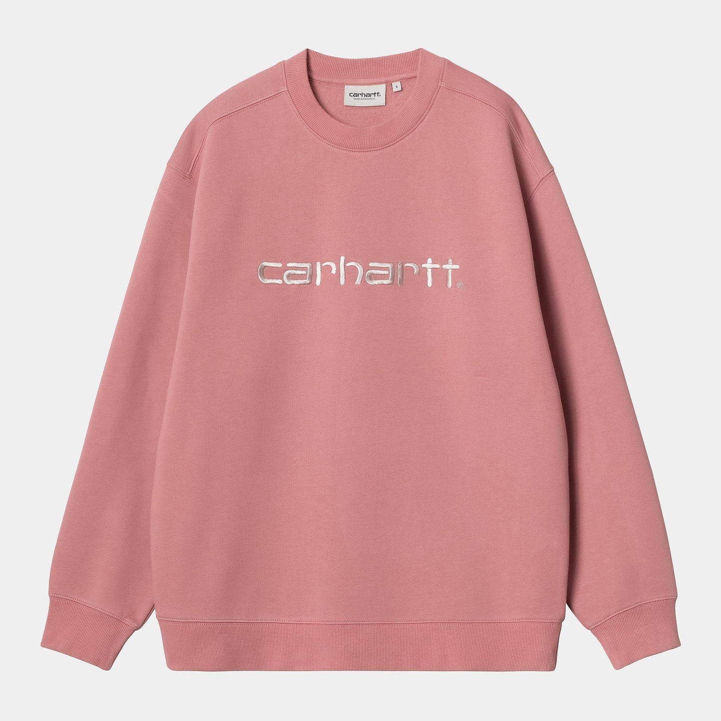 W CARHARTT SWEAT Dusty Rose Moonbeam