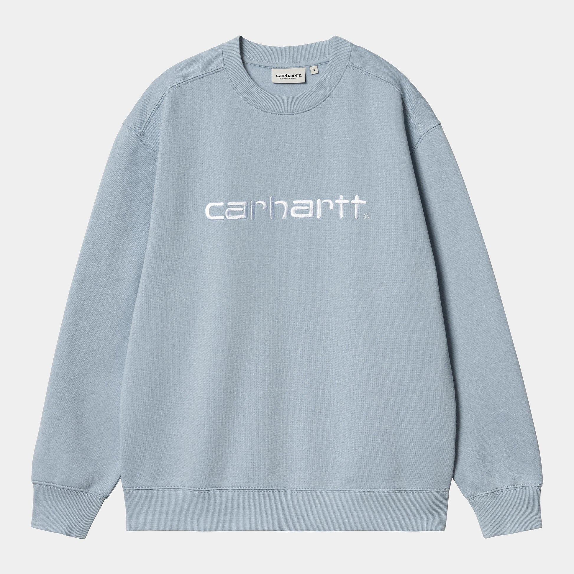 W CARHARTT SWEAT Misty Sky White