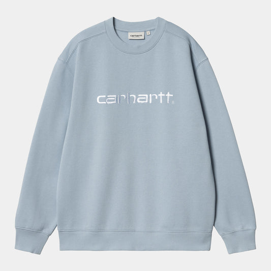 W CARHARTT SWEAT Misty Sky White