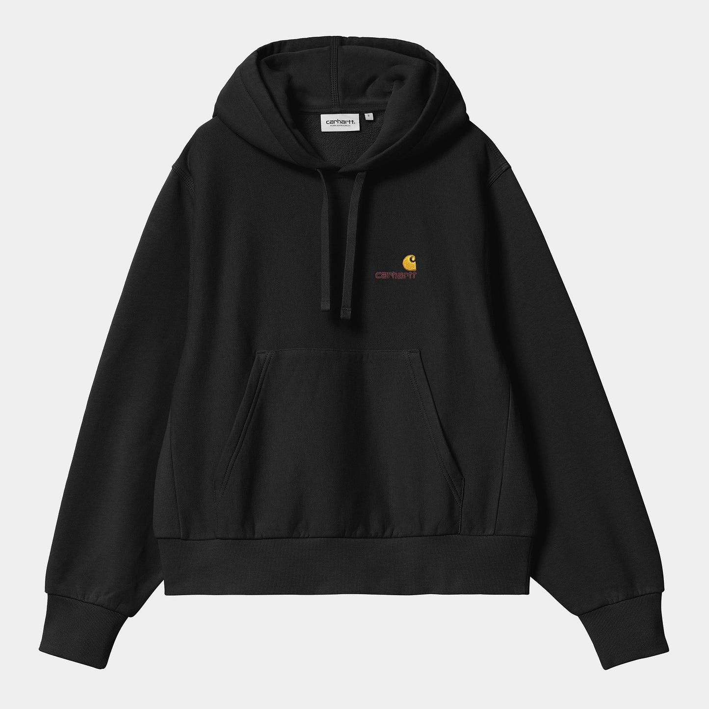 W HD AMERICAN SCRIPT SWEAT Black
