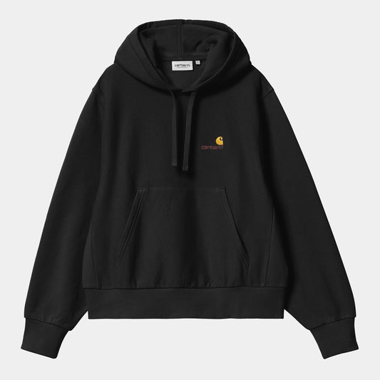W HD AMERICAN SCRIPT SWEAT Black