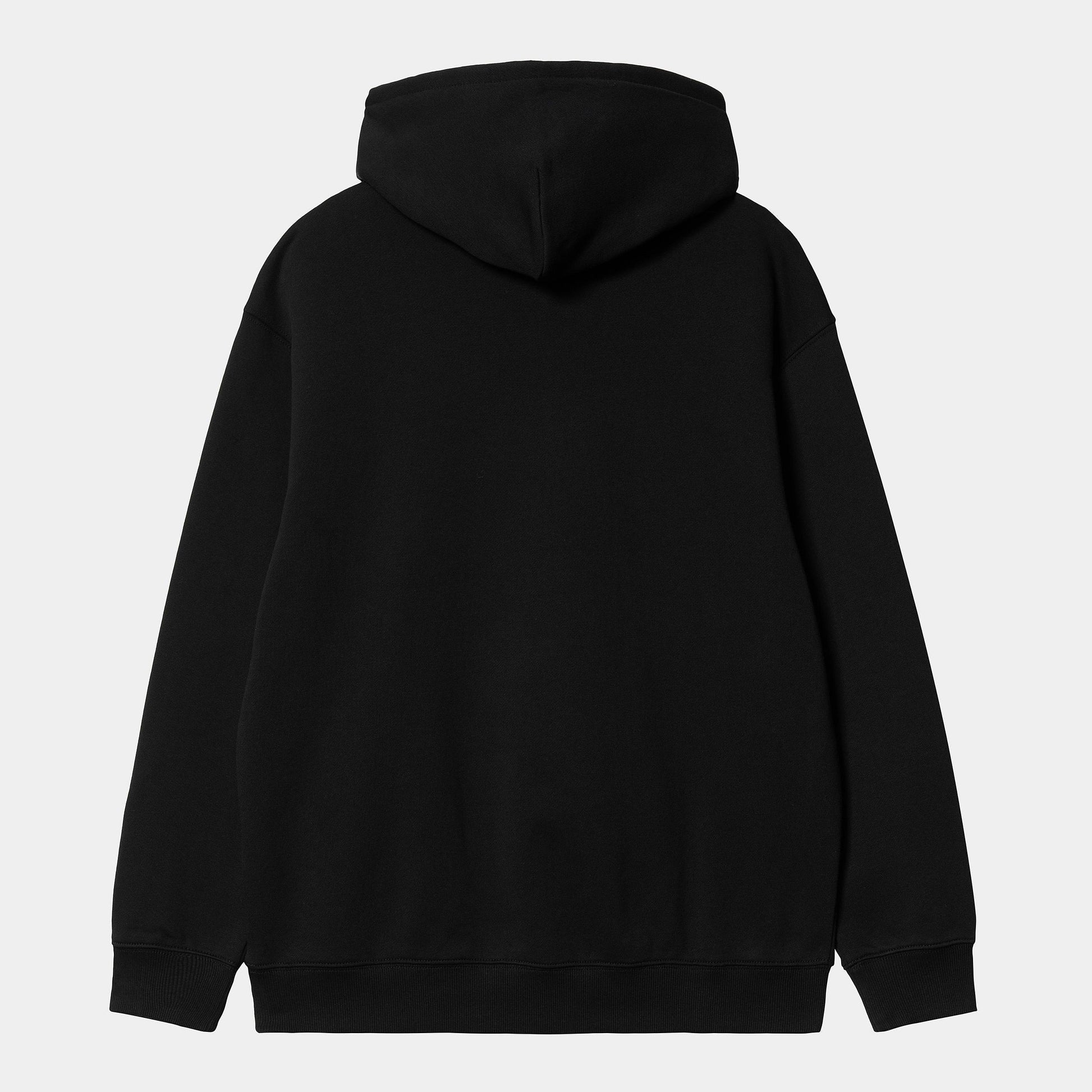 W HOODED CARHARTT SWEAT Black White