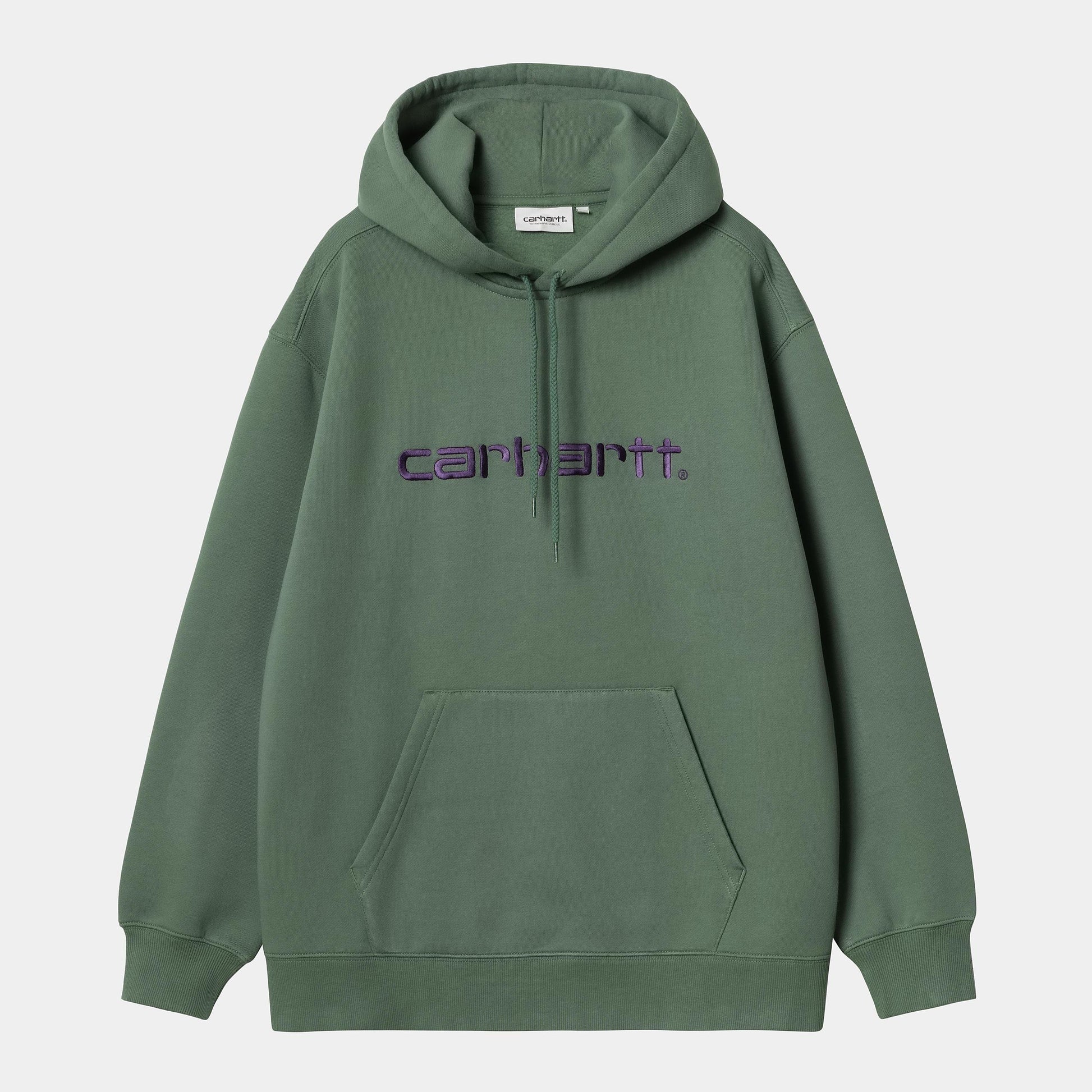 W HOODED CARHARTT SWEAT Duck Green Aura
