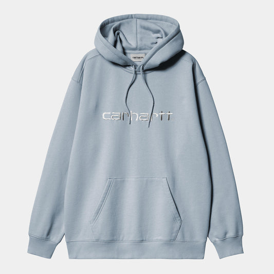 W HOODED CARHARTT SWEAT Misty Sky White