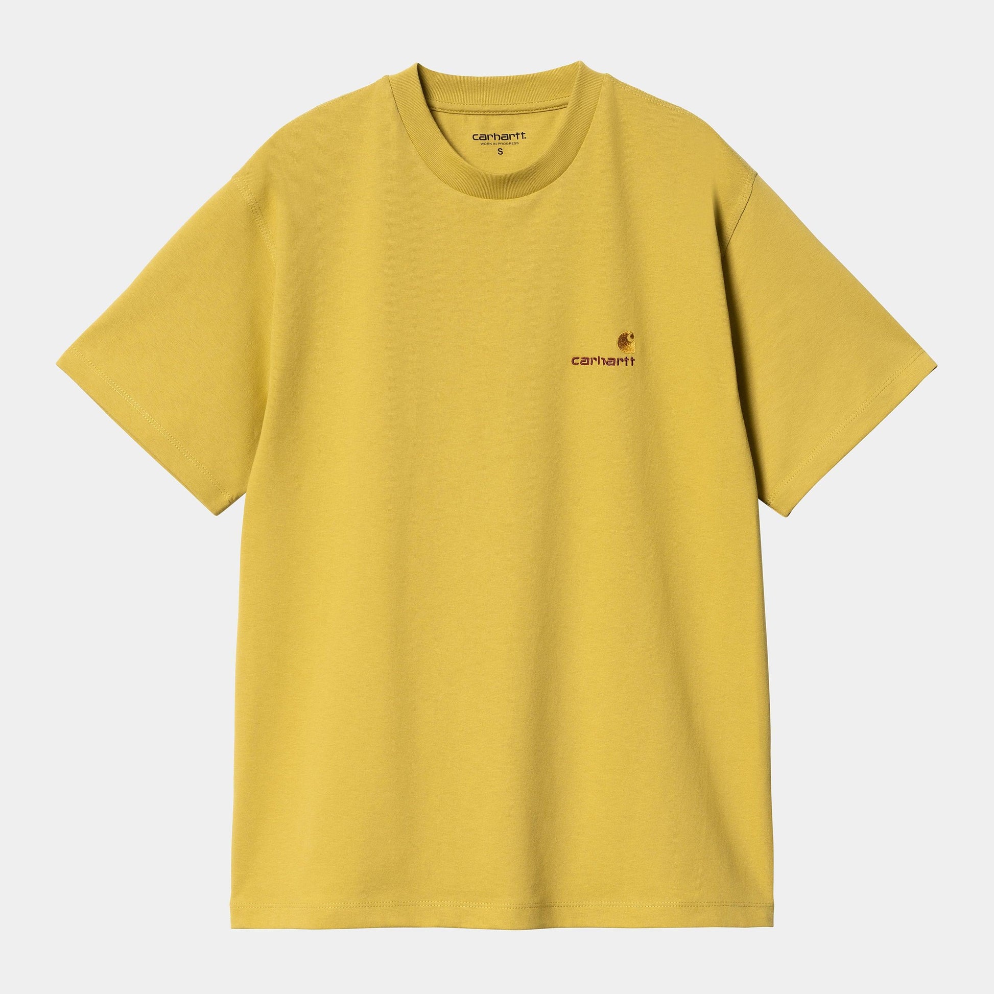 W AMERICAN SCRIPT S/S TEE Golden Olive