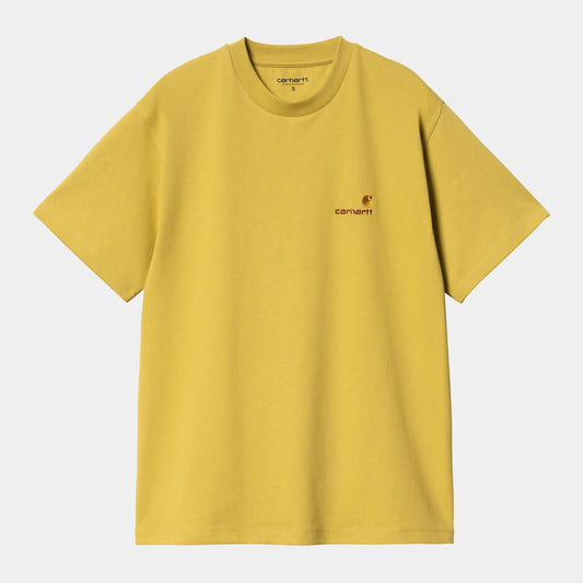 W AMERICAN SCRIPT S/S TEE Golden Olive