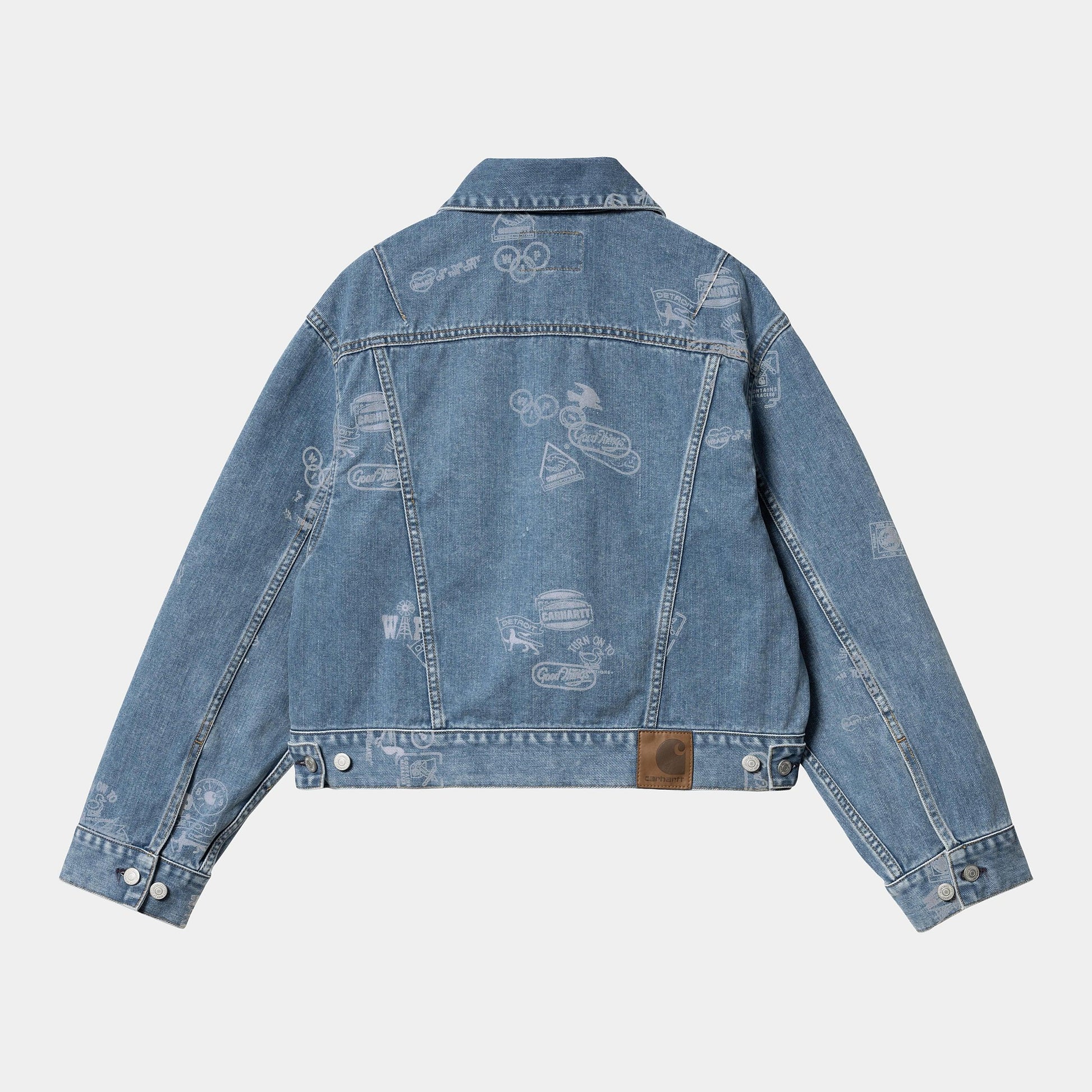 W STAMP JACKET Blue