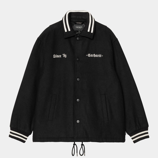 Veste Carhartt Wip WOOL COACH JACKET Black Wax