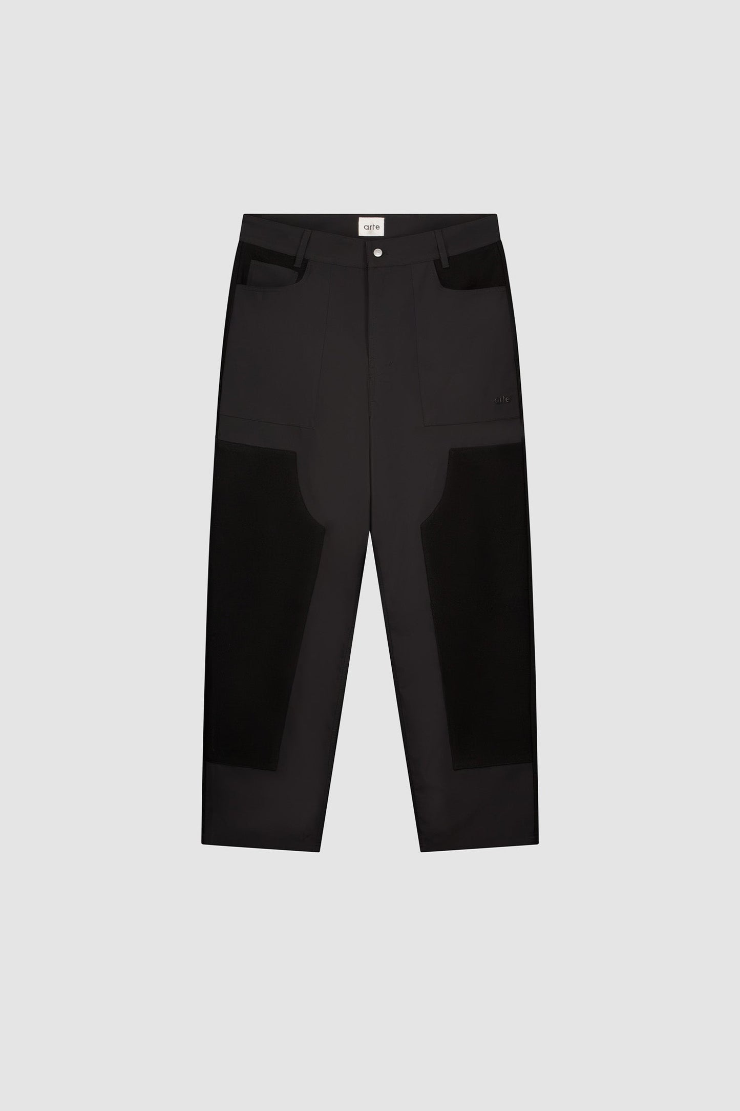 Arte Antwerp pantalon NYLON/WOOL COMBO PANTS Black