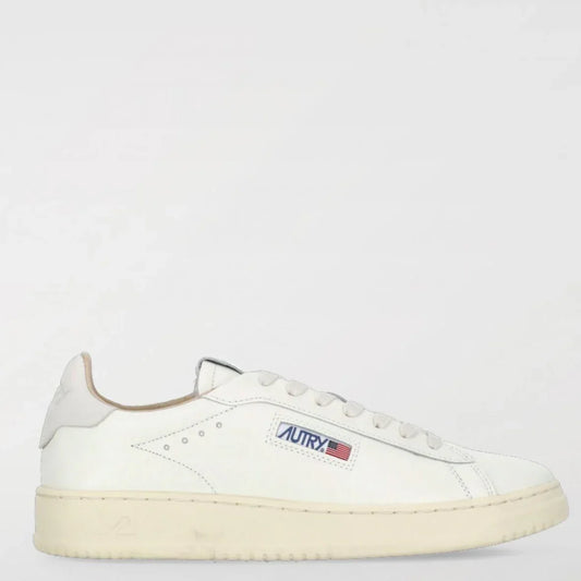 Autry DALLAS LOW Cuir Blanc