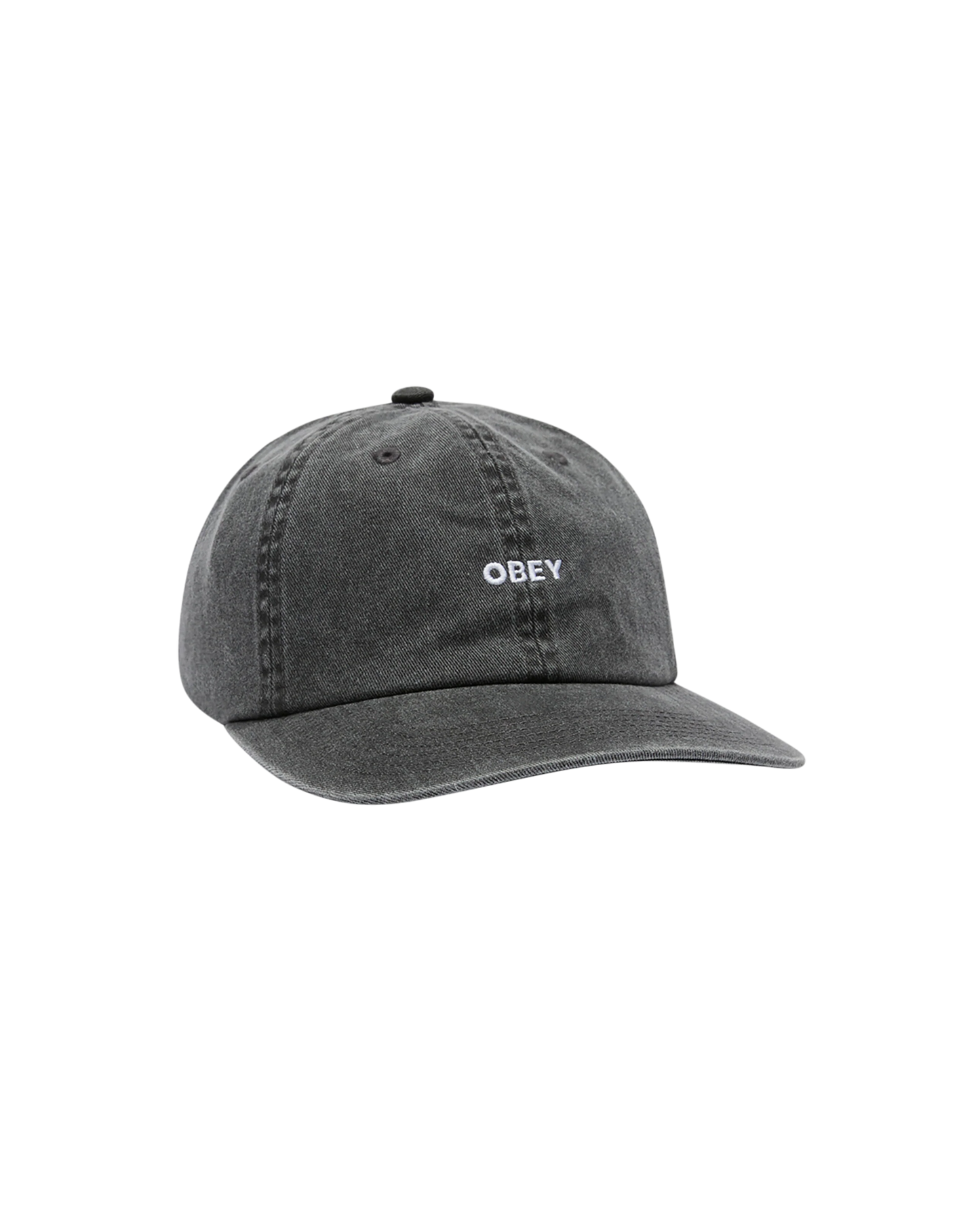Obey Pigment Bold 6 Panel Cap Black