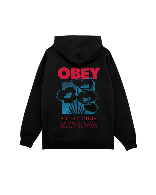 Obey Art Studio Flowers Sweater Black