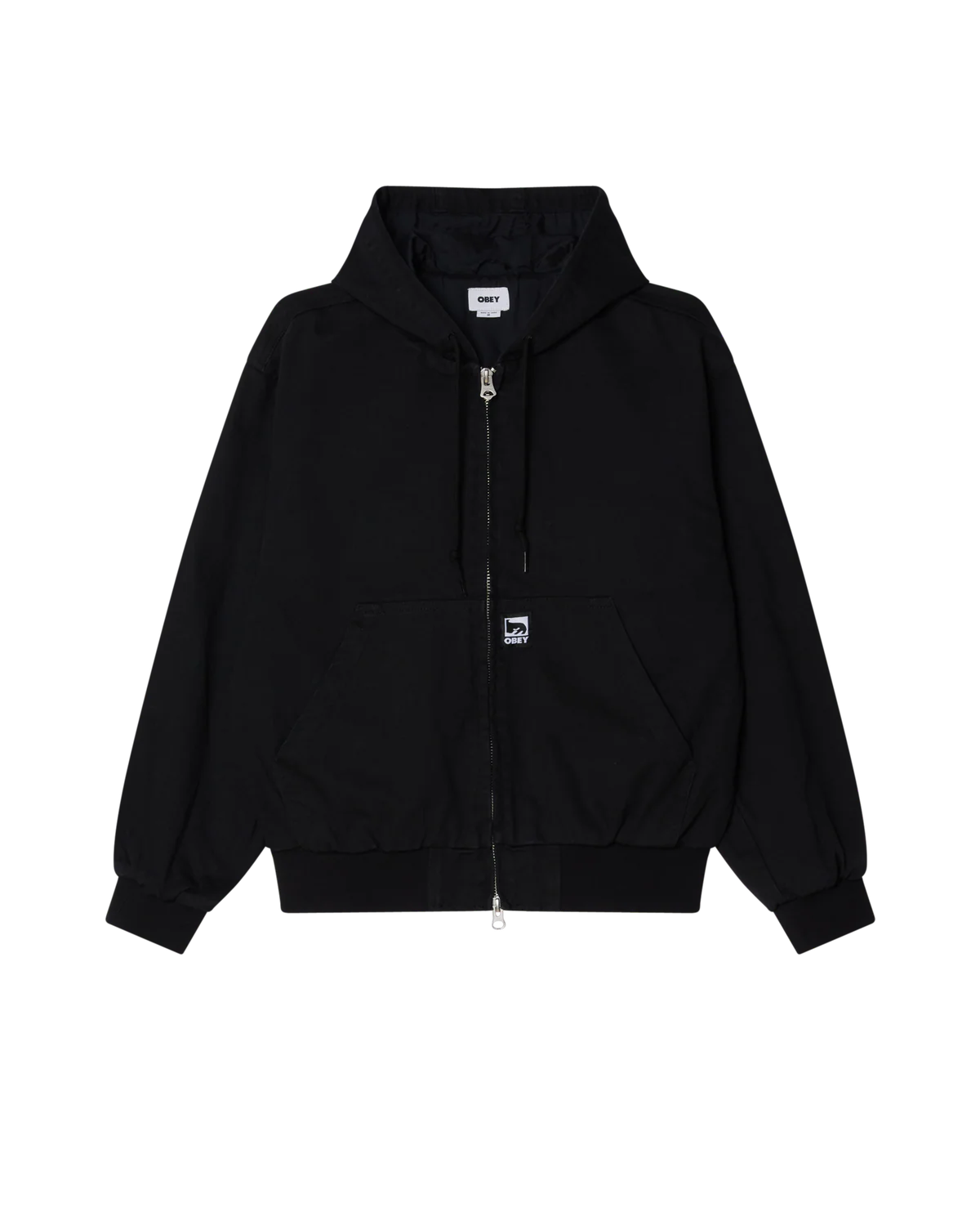 Obey Glen Zip Up Jacket Black