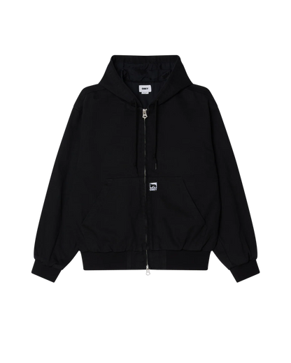 Obey Glen Zip Up Jacket Black