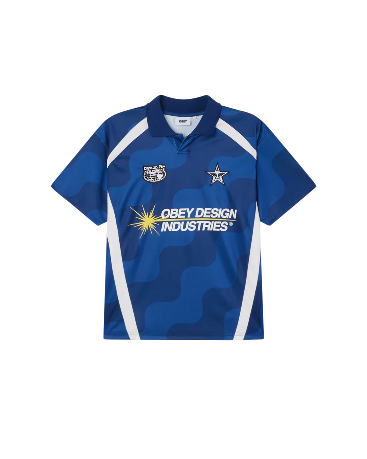 Obey Soccer Jersey Blue Multi