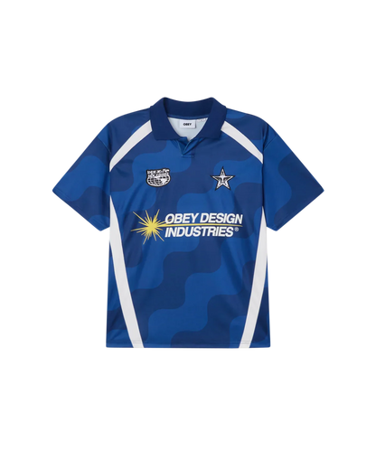 Obey Soccer Jersey Blue Multi