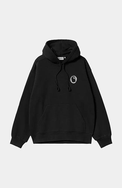 Pull Carhartt Wip HOODED CHARM LINK SWEAT Black Silver