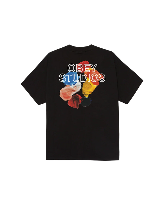 Obey Studios Palette Tee Black